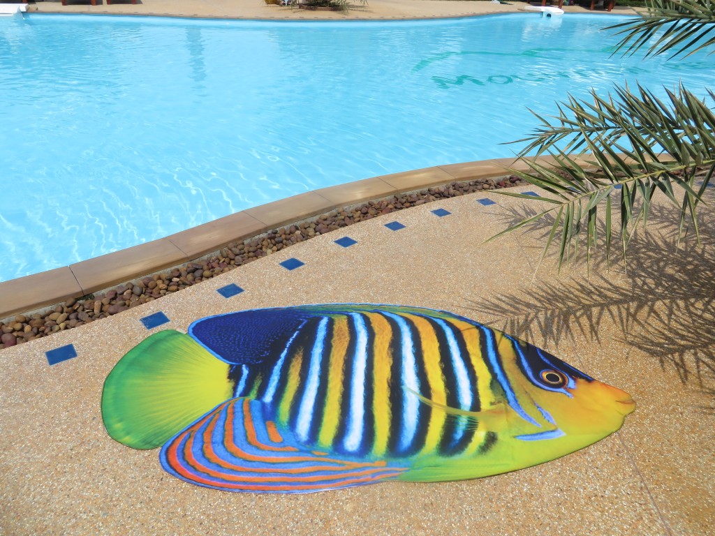 Royal Angelfish, Beach Mat by Liivi Leppik