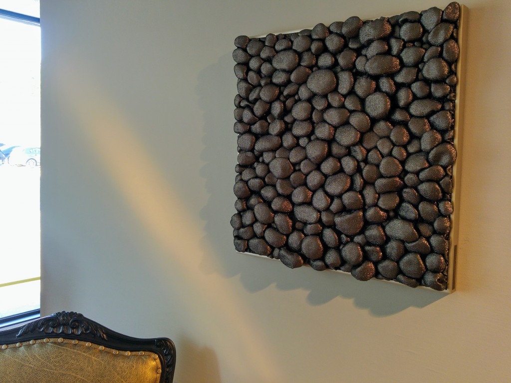 3D Textile Stones/ dark gray/ by Liivi Leppik