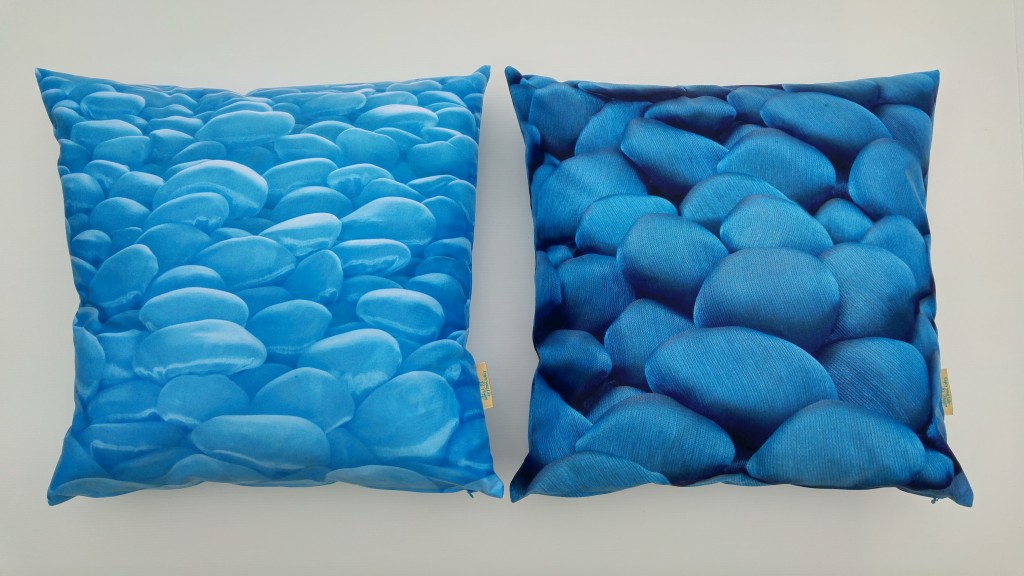 3D Textile Dream, blue and dark blue, by Liivi Leppik